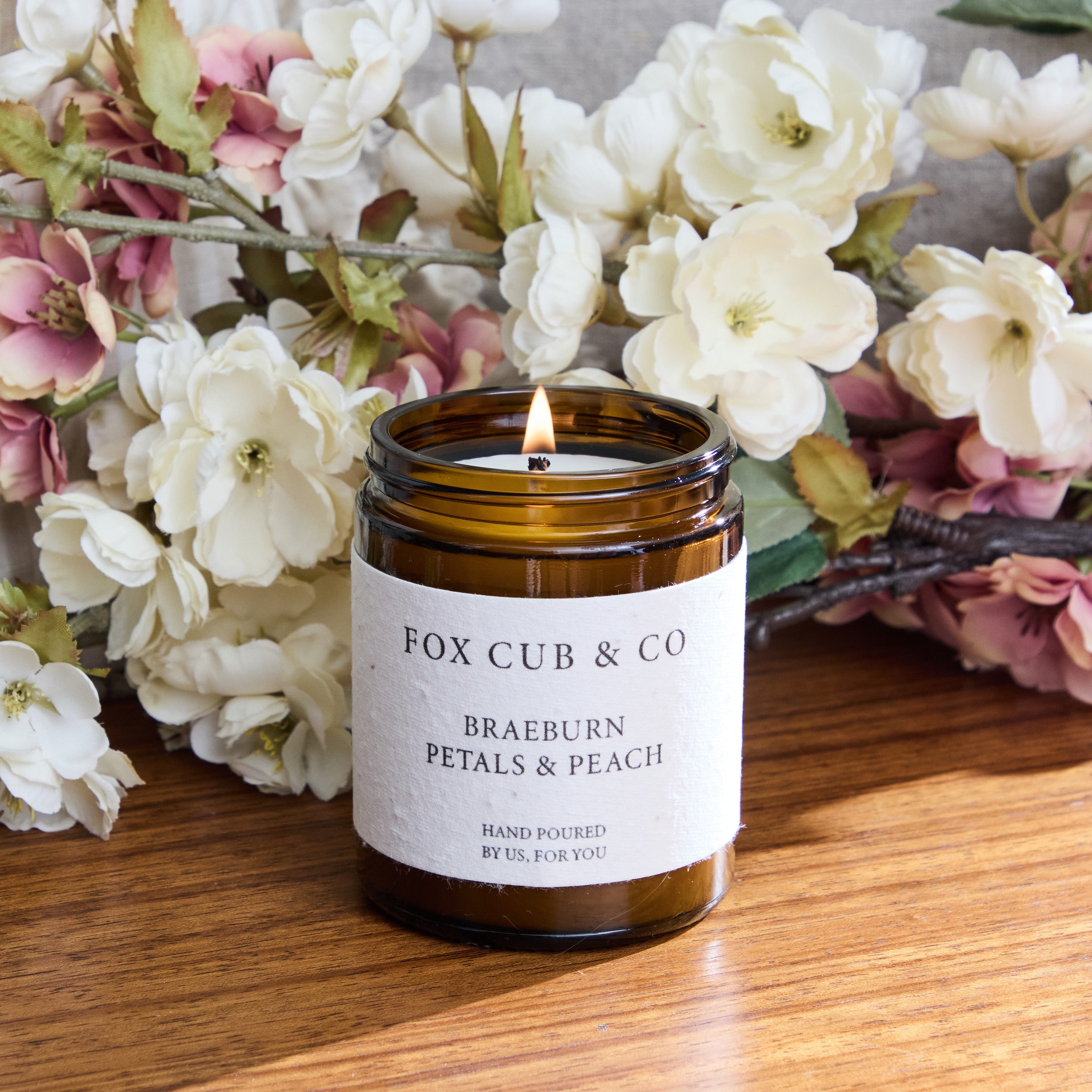 Braeburn Petals & Peach Candle